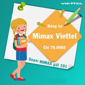 Đăng ký gói 3G Mimax Viettel giá rẻ