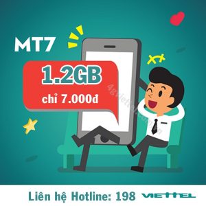 Đăng ký gói cước 3G 1 ngày MT7 Viettel siêu rẻ
